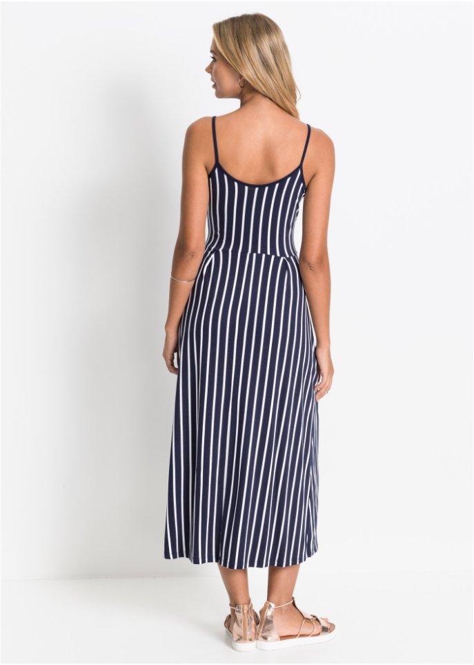 Sommerliches Jerseykleid mit Knopfleiste