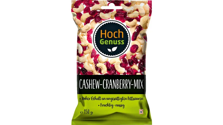 Hochgenuss Cashew-Cranberry-Mix 150 g