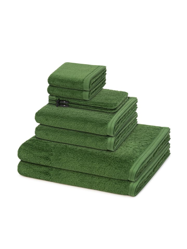 Vossen 2 X Wasch- 2 X Gäste- 2 X Dusch- 2 X Handtuch im Set Vegan Life in Clover günstig kaufen 8