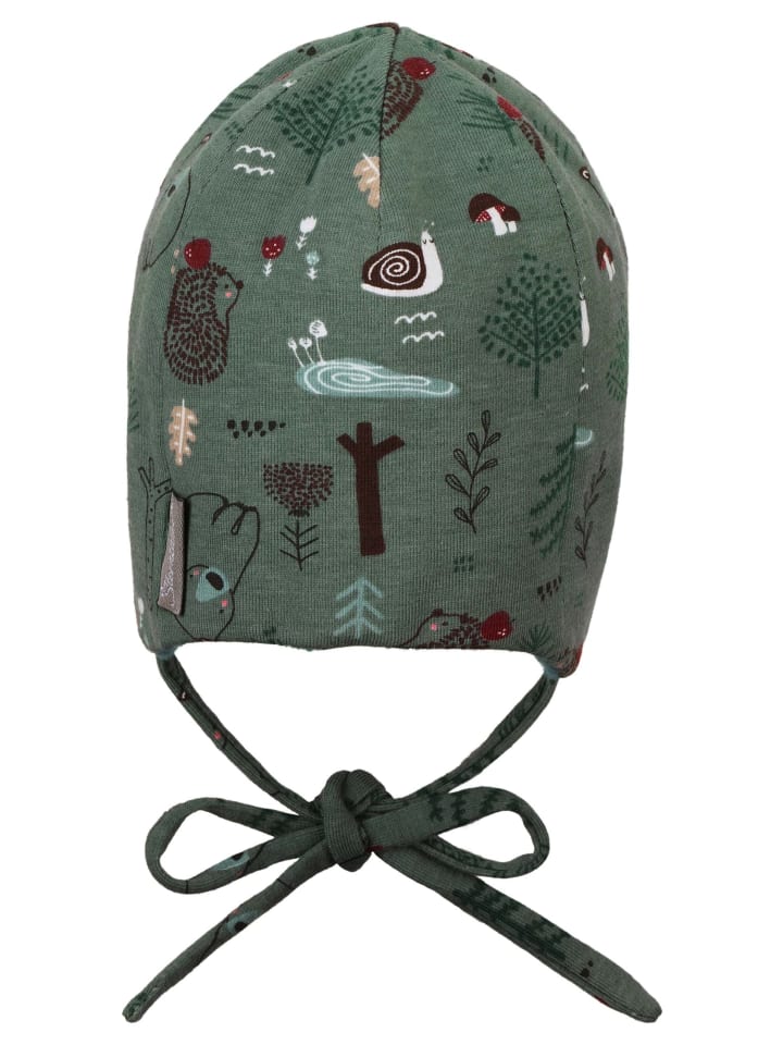 Sterntaler Beanie Waldtiere in dunkles grün günstig kaufen