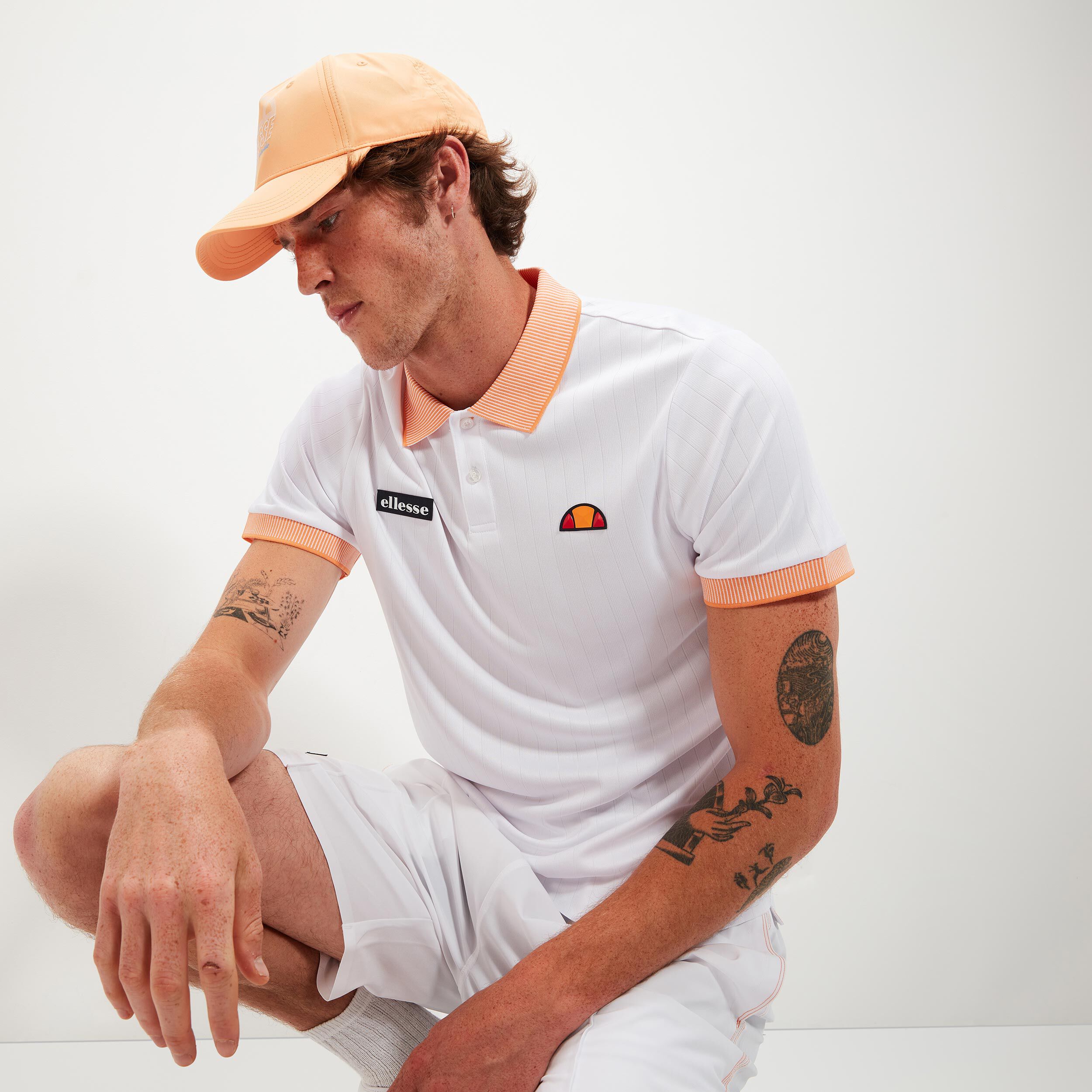 Montoni Polo Herren - Weiß, Orange