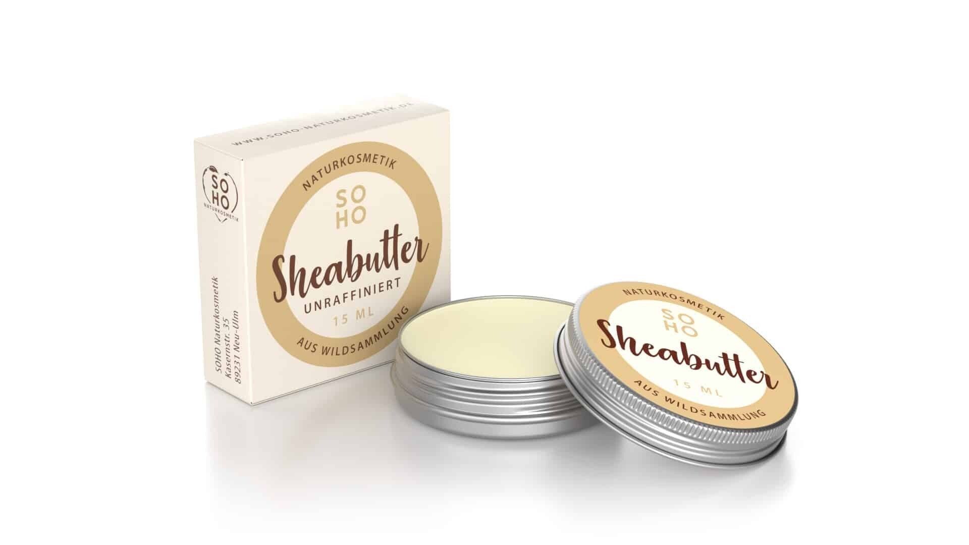 SOHO Naturkosmetik Lippenbalsam SHEABUTTER, Körperbutter, Lippenpflege & Gesichtscreme