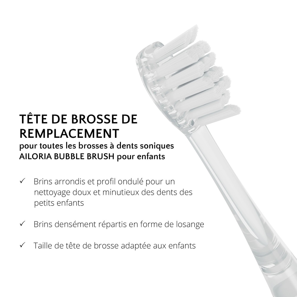 ailoria personal care BUBBLE BRUSH Têtes de brosse - lot de 6