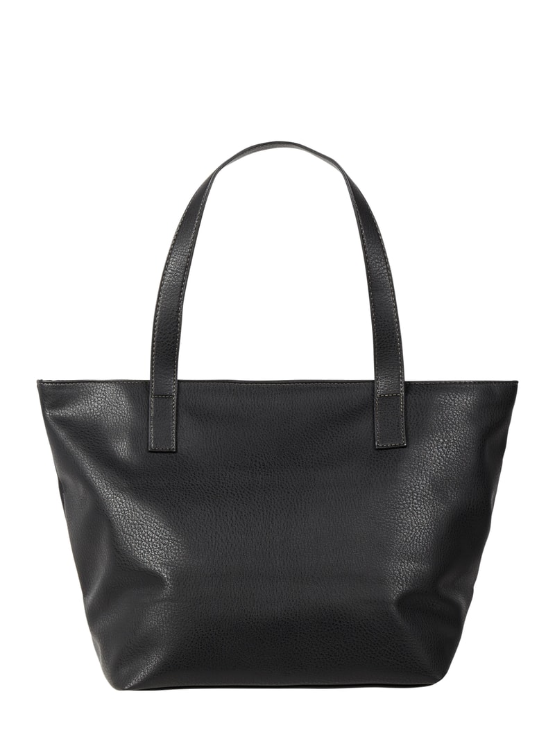 Shopper mit Reißverschluss Modell 'Miri' in schwarz