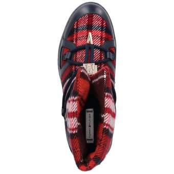 Tommy Hilfiger Tartan Snowboot in blau