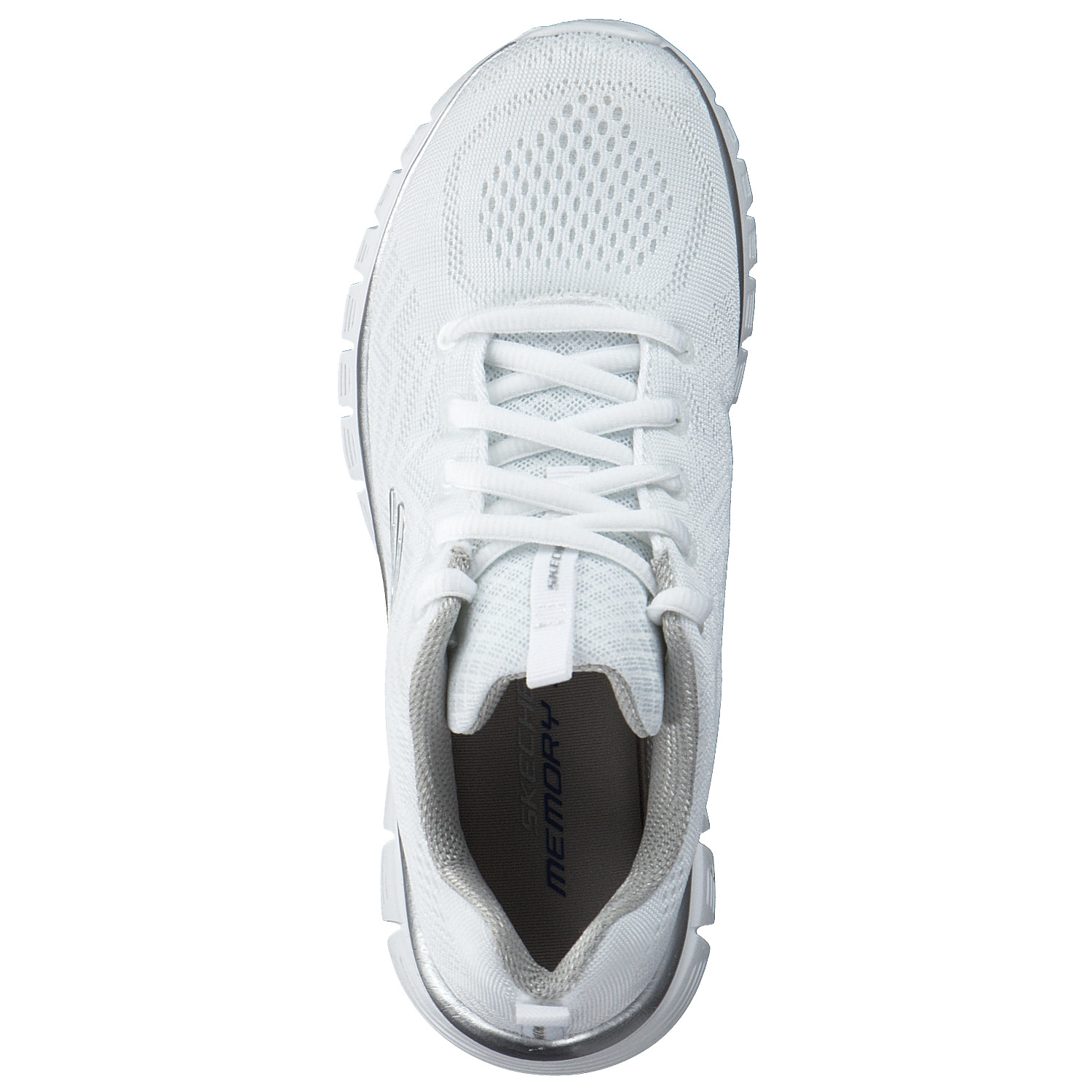 Skechers 12615, Sneakers Low, Damen, Weiß