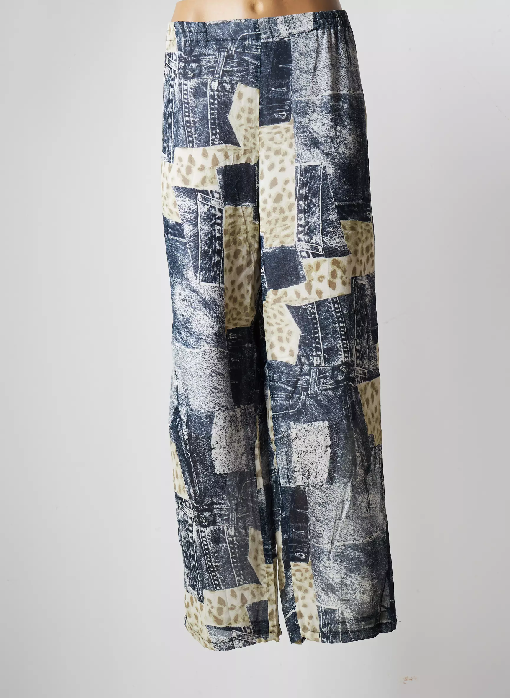 Kigan Pantalons Larges Femme couleur bleu