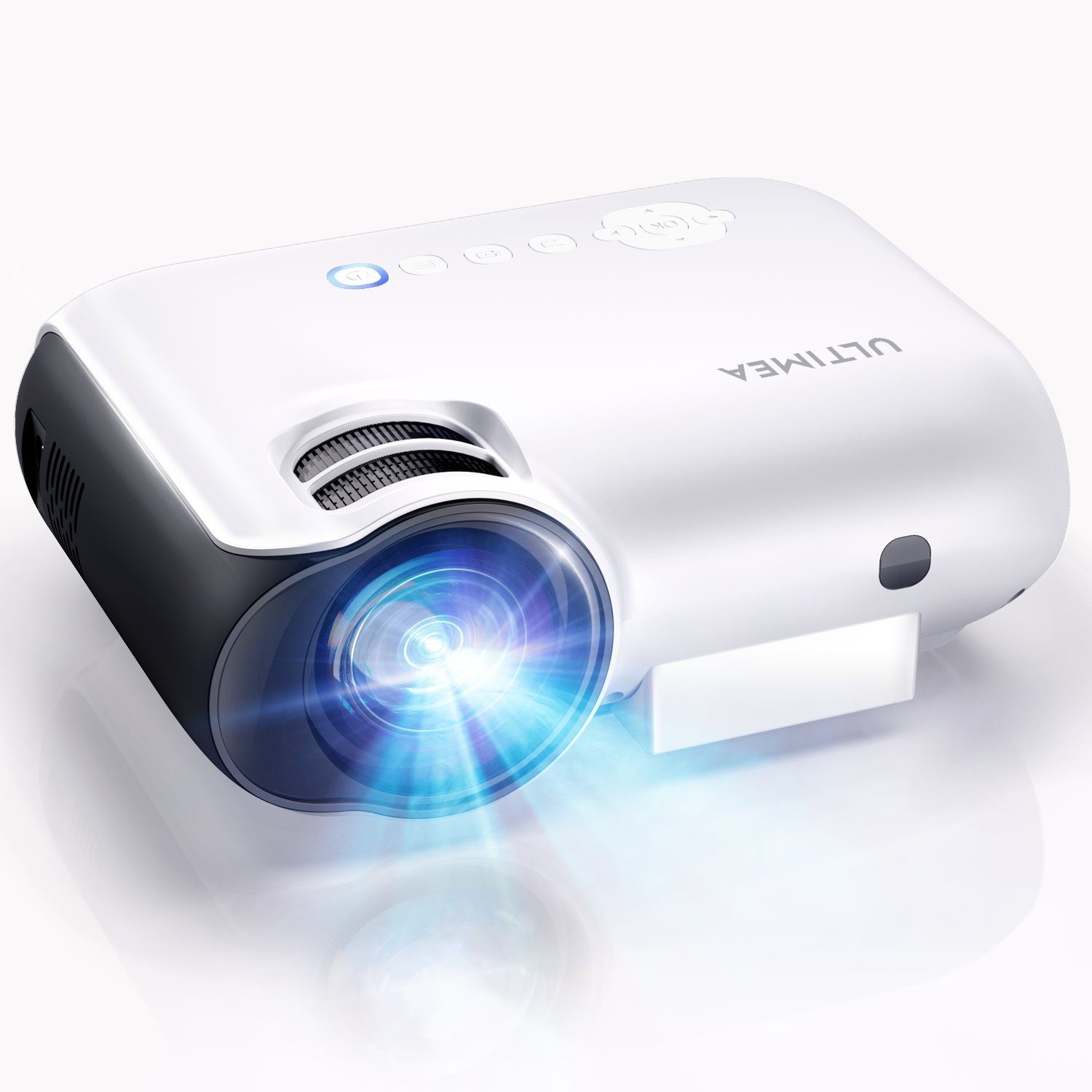 Ultimea P20 LCD-Beamer (10000 lm, 10000:1, 1920 x 1080 px, Tragbarer Heimkino-Bluetooth-Projektor)