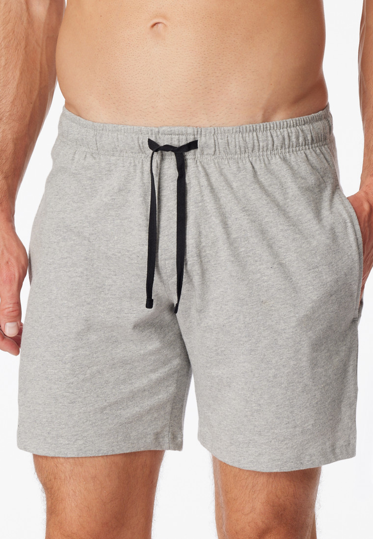 Long Boxer Jersey grau-meliert - Mix+Relax