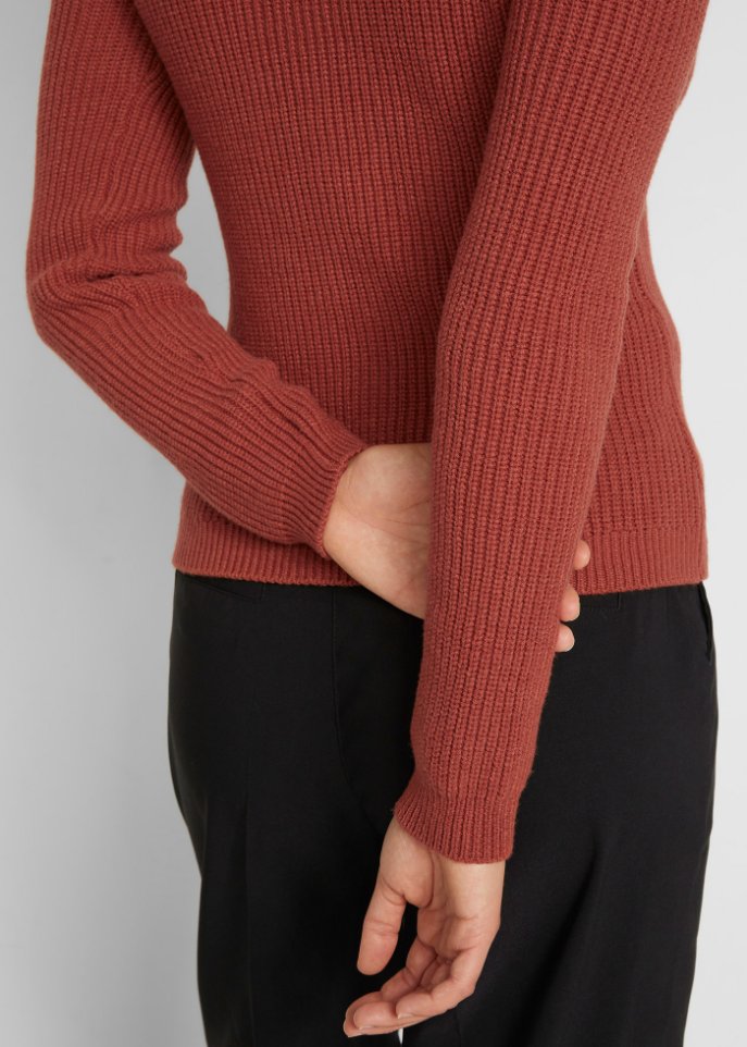 Rollkragenpullover, eng anliegend
