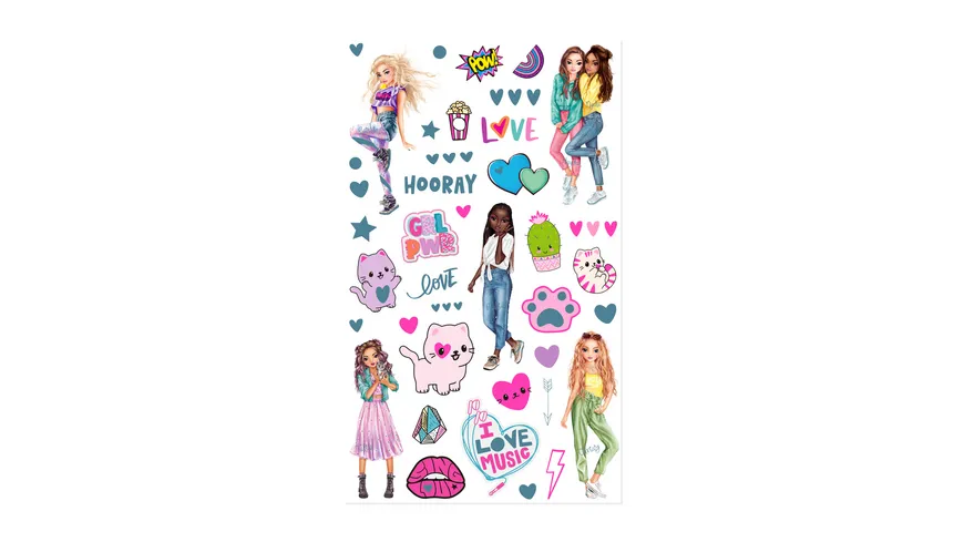 TOPModel Neon Doodle Malbuch-Set
