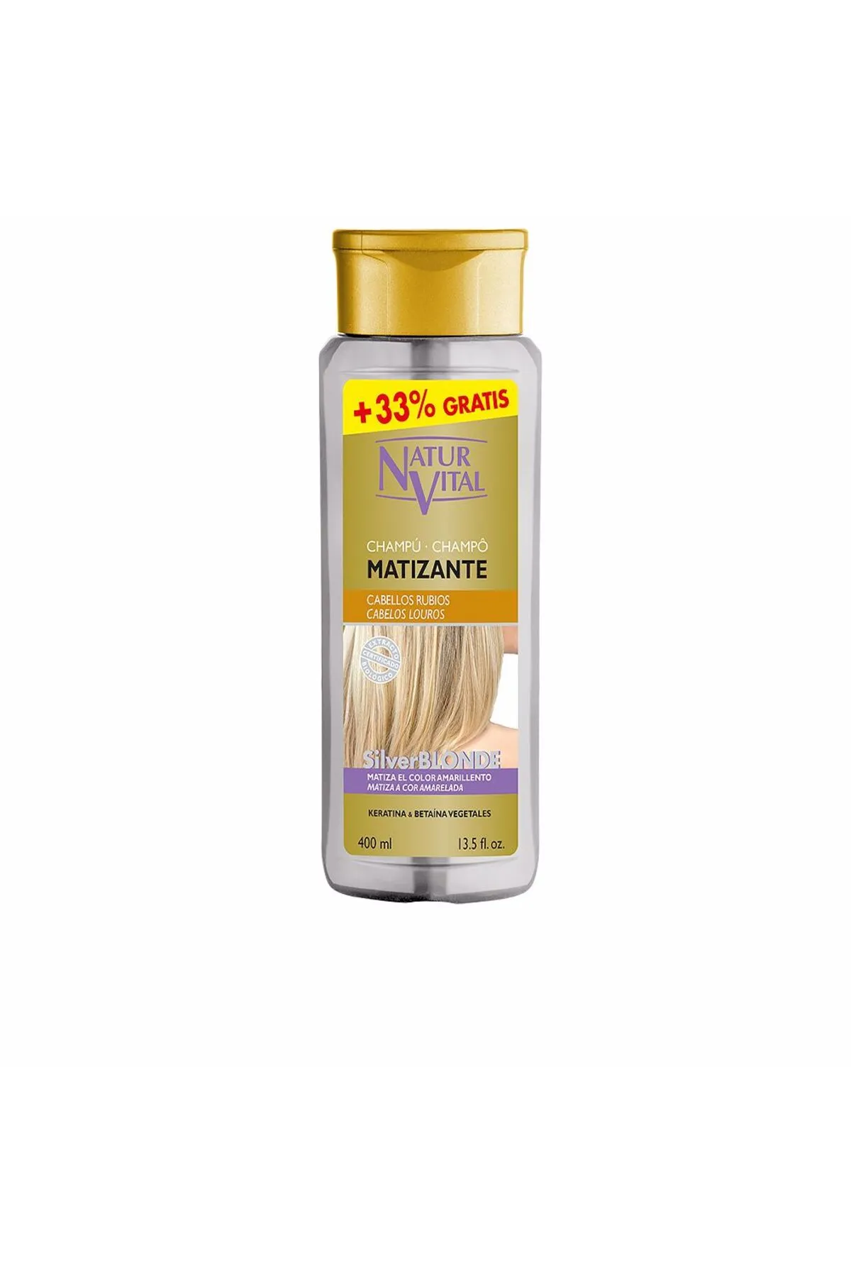 Natur Vital  Champú Matizante Silberblond Natur Vital 400 ml