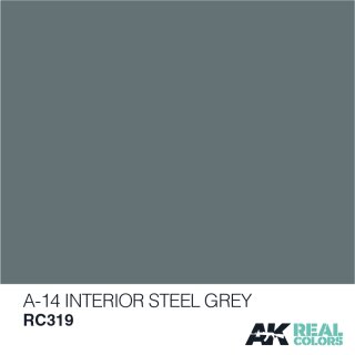 AK Real Colors A-14 Interior Steel Grey (10ml)