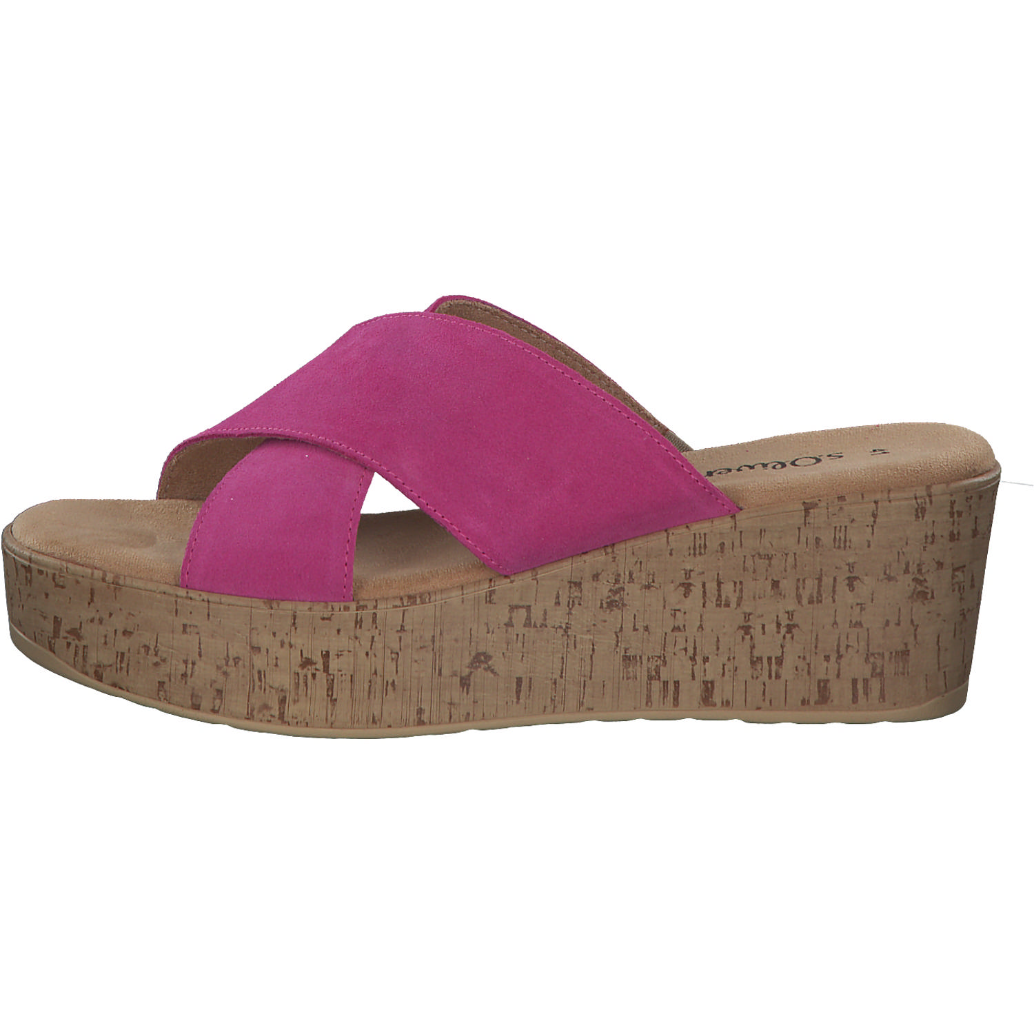 s. Oliver 27212, Plateau-Pantoletten, Damen, pink
