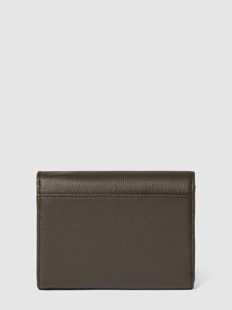 Portemonnaie mit Label-Detail Modell 'Classics Nora' in schilf