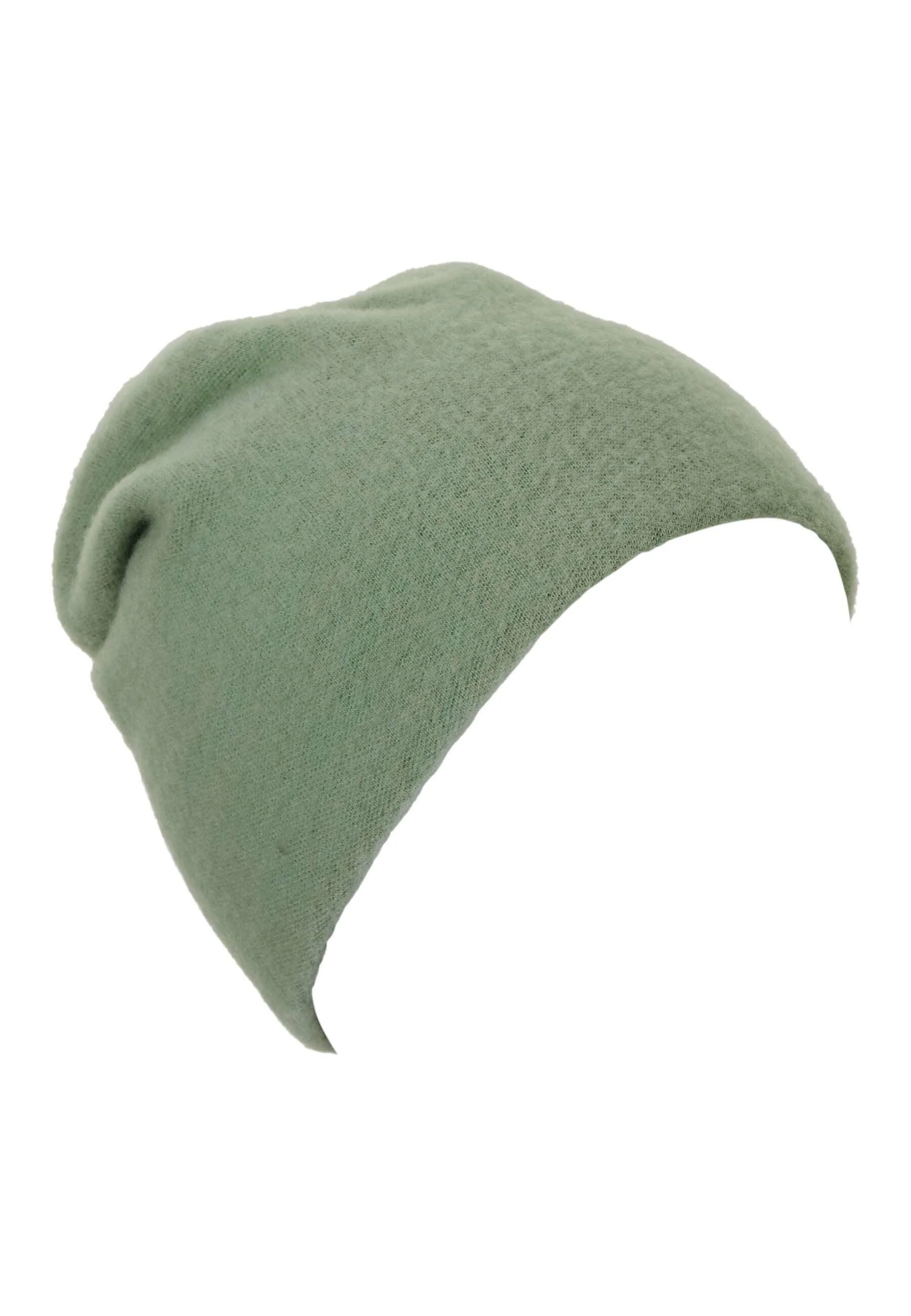 Slouch-Beanie aus Wolle (Merino) in 3 Farben
