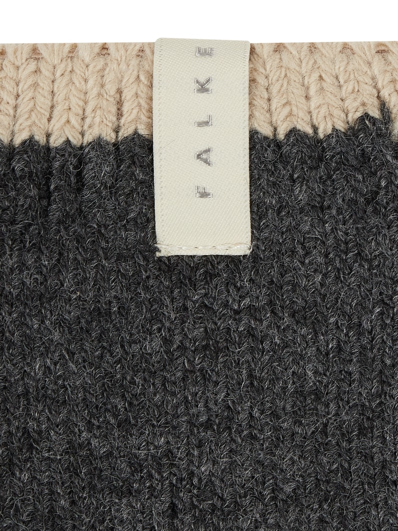 Socken mit Alpaka-Anteil Modell 'Cosy Plush' in anthrazit meliert