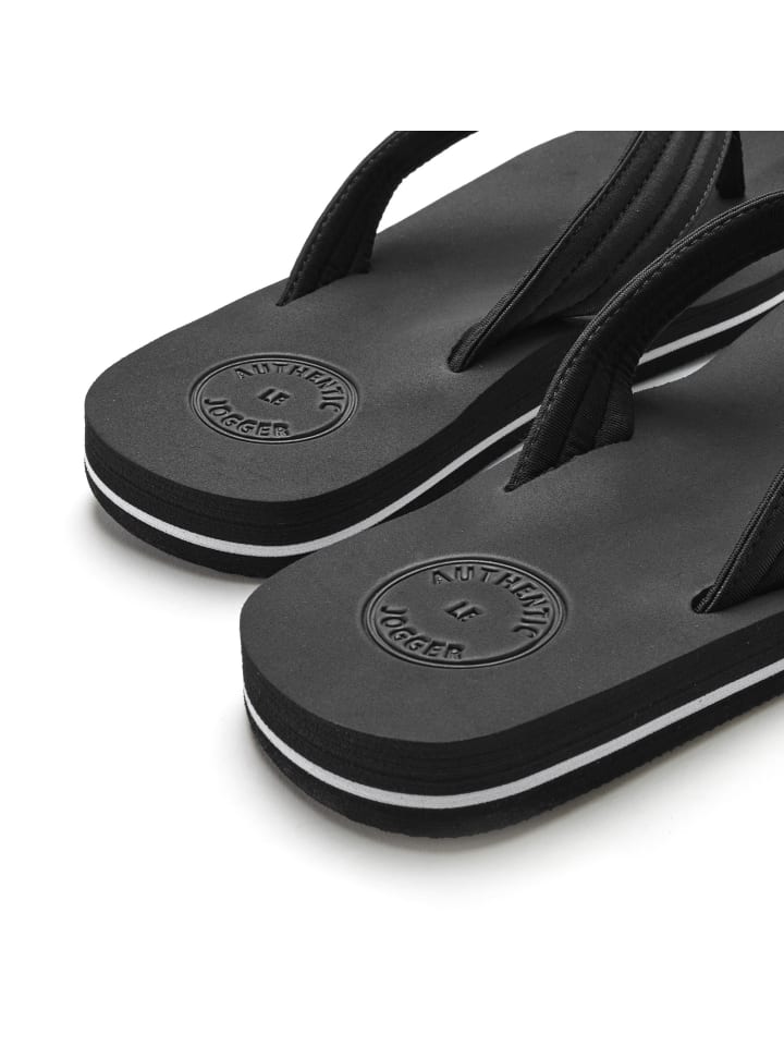 AUTHENTIC LE JOGGER Zehentrenner in schwarz günstig kaufen