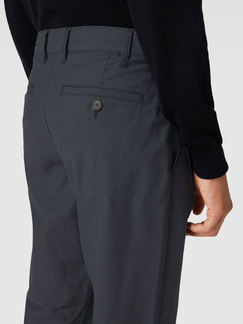 Hose mit Strukturmuster in marineblau