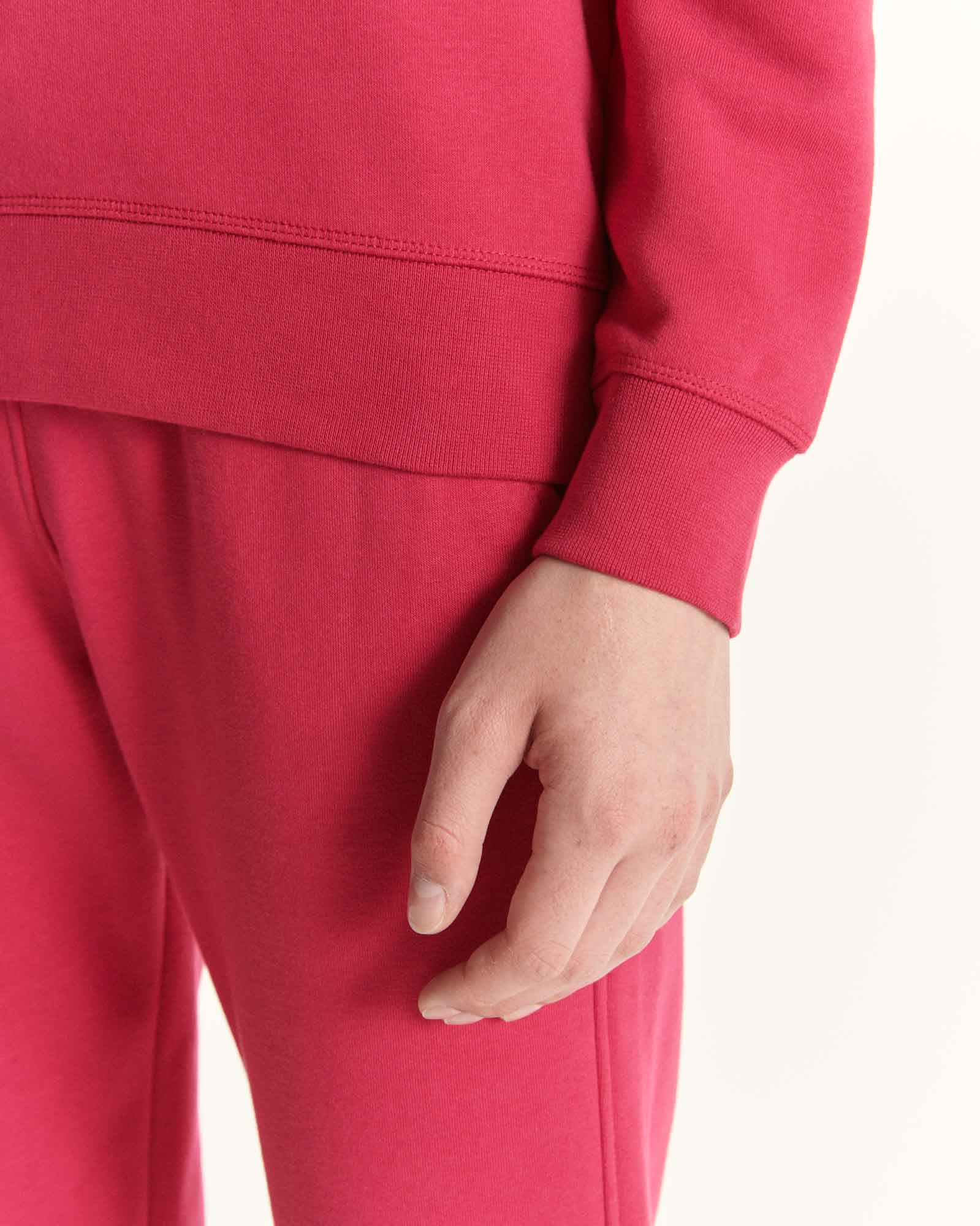 Sweat en coton biologique Rose cerise Elvas