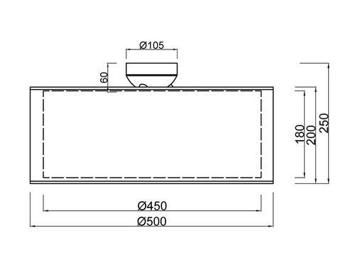 meineWunschleuchte LED Deckenleuchte, Dimmfunktion, LED wechselbar, Warmweiß, Design-er Lampe mit Stoff Lampen-schirm, Treppenhaus & Galerie Ø 50cm