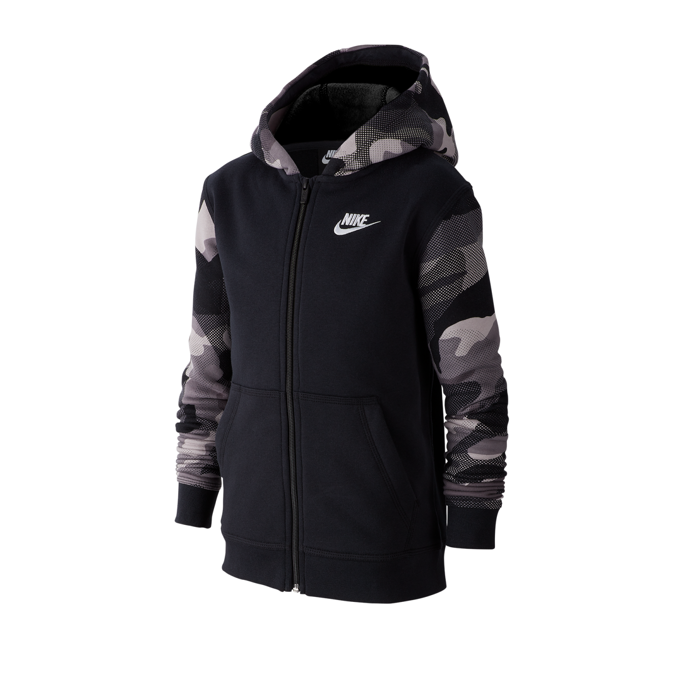 Nike Full-Zip Kapuzenjacke Kids Schwarz F010