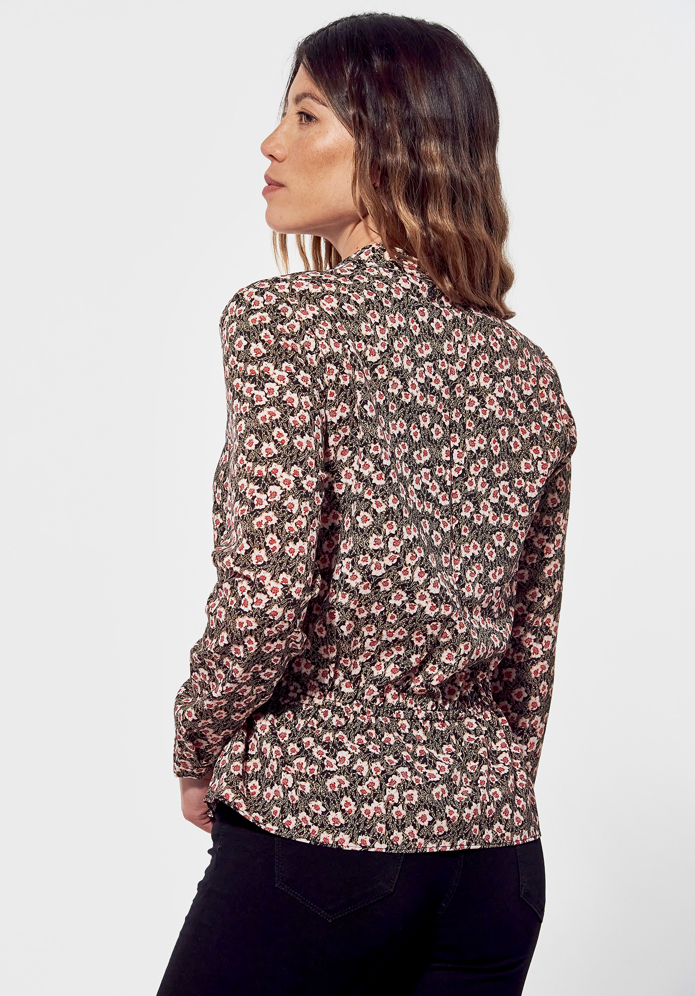 VEEP   Blouse régular Femme avec imprimé fleuri