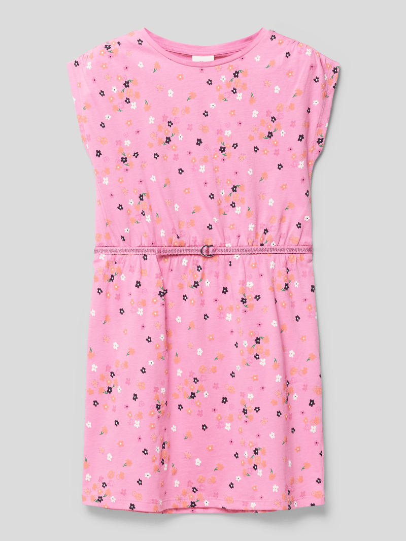 Kleid mit Allover-Muster in pink