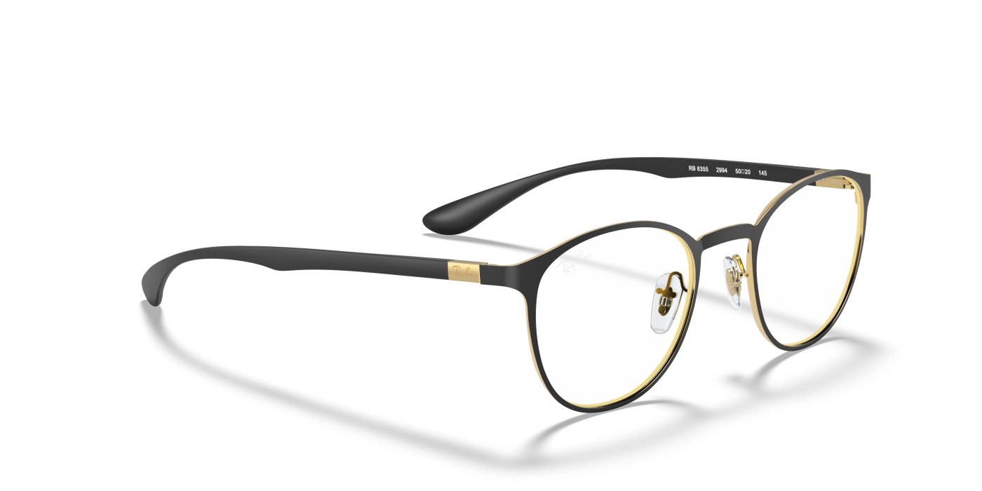 RB6355 OPTICS - Negru mat pe auriu