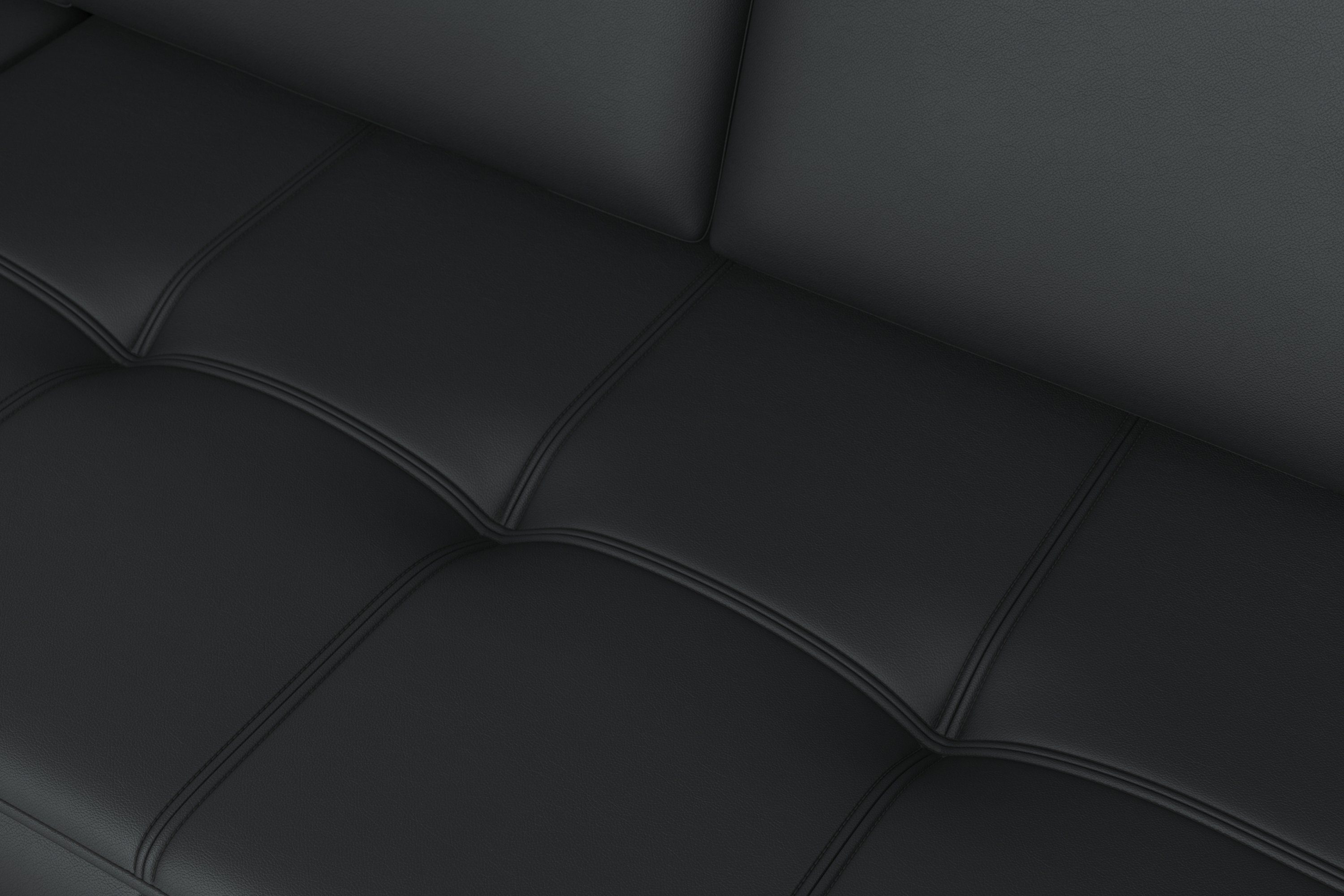 sit&more Ecksofa Bendigo, inklusive Sitztiefenverstellung, Bodenfreiheit 15 cm, in 2 Fußfarben