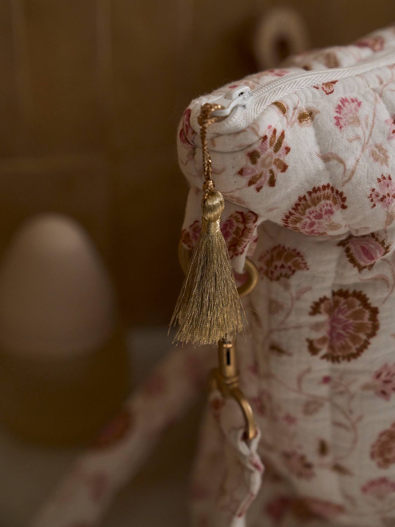 Vertbaudet Wickeltasche PLUME, personalisierbar - rosa/folklore blumen
