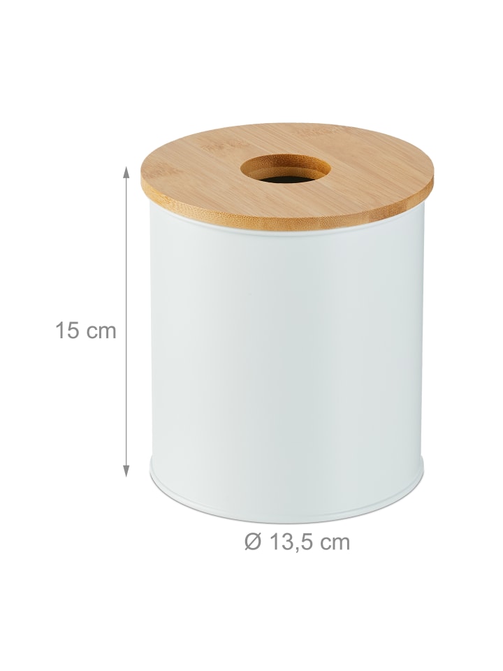 relaxdays Kosmetikeimer in Weiß - 2 l günstig kaufen onesize