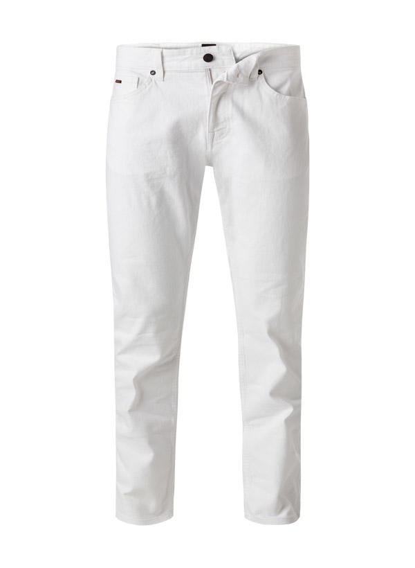 BOSS Orange, Jeans Delaware, Slim Fit, Baumwoll-Stretch, weiß