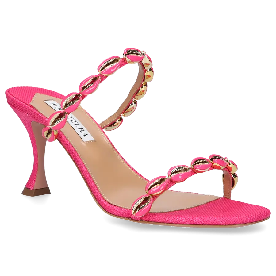 Aquazzura - Sandalen OFF TO BALI Bast - rot