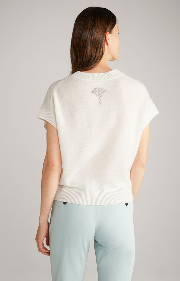 Cashmere-Strickpullover in Creme