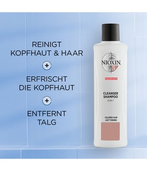 Nioxin System 3 Coloriertes Haar - Dezent Dünner Werdendes Haar Haarshampoo 1000 ml