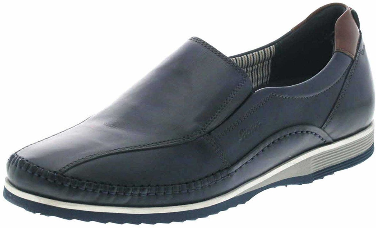 SIOUX Sportliche Slipper blau