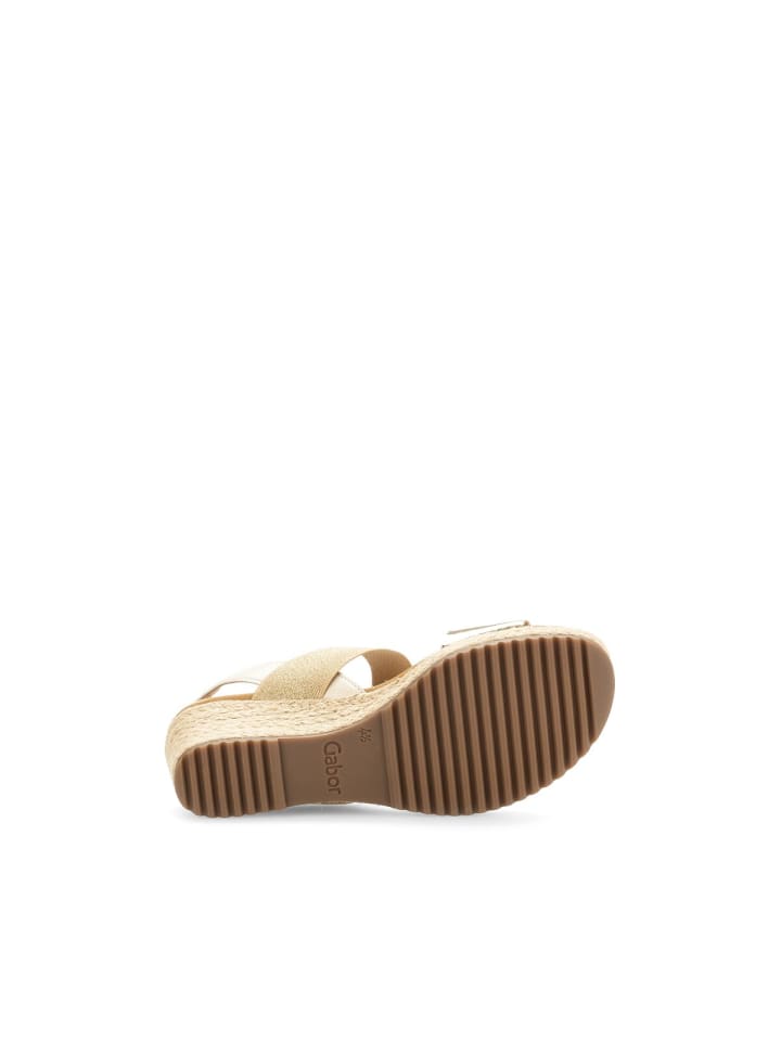 Gabor Comfort Keilsandaletten in gold günstig kaufen