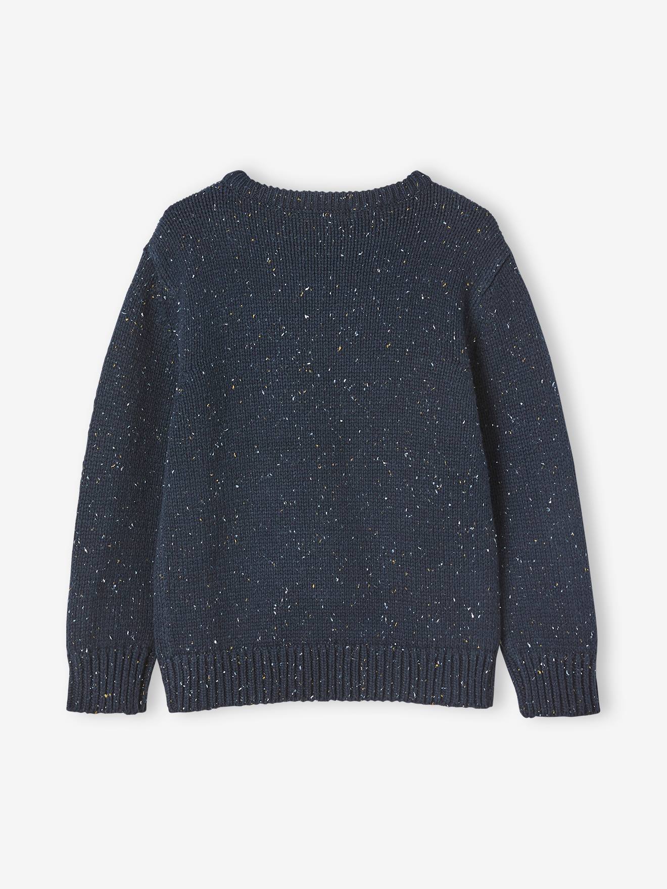 Pull en maille moulinée garçon bleu fabcy naps