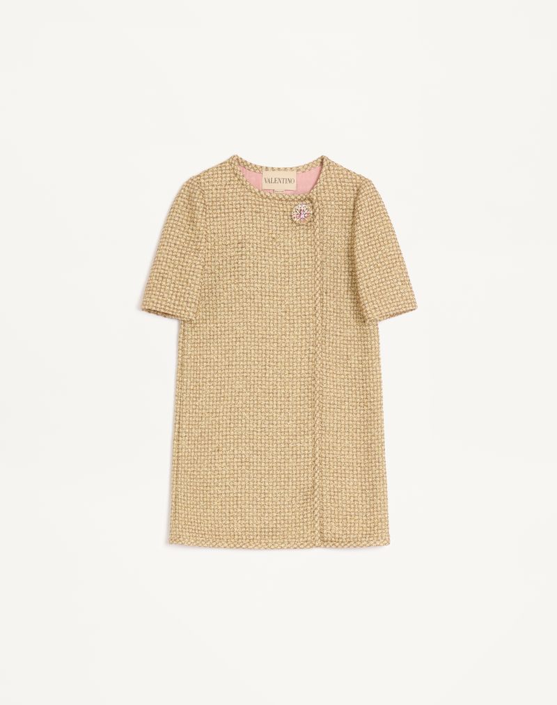 Vestido curto de tweed Canestrello com lurex