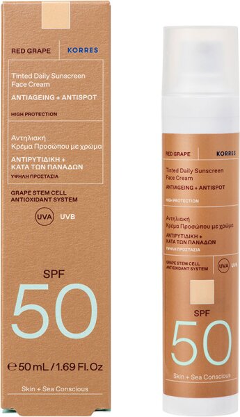 KORRES Red Grape Getönte Sonnencreme SPF50 Sonnencreme