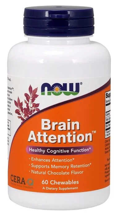 „Now Foods“ kramtomosios kapsulės smegenų dėmesiui lavinti