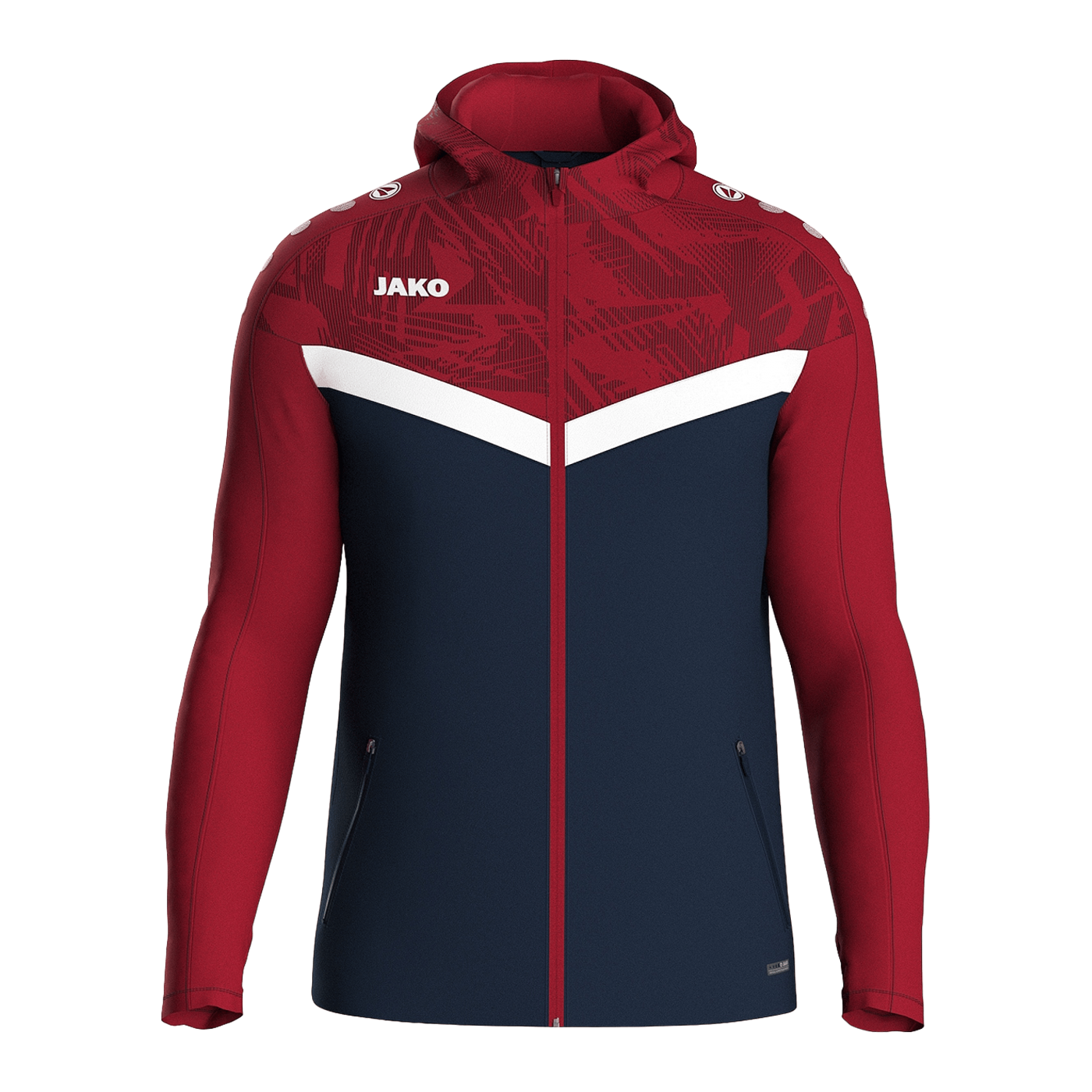 JAKO Icon Kapuzenjacke Blau Rot F901