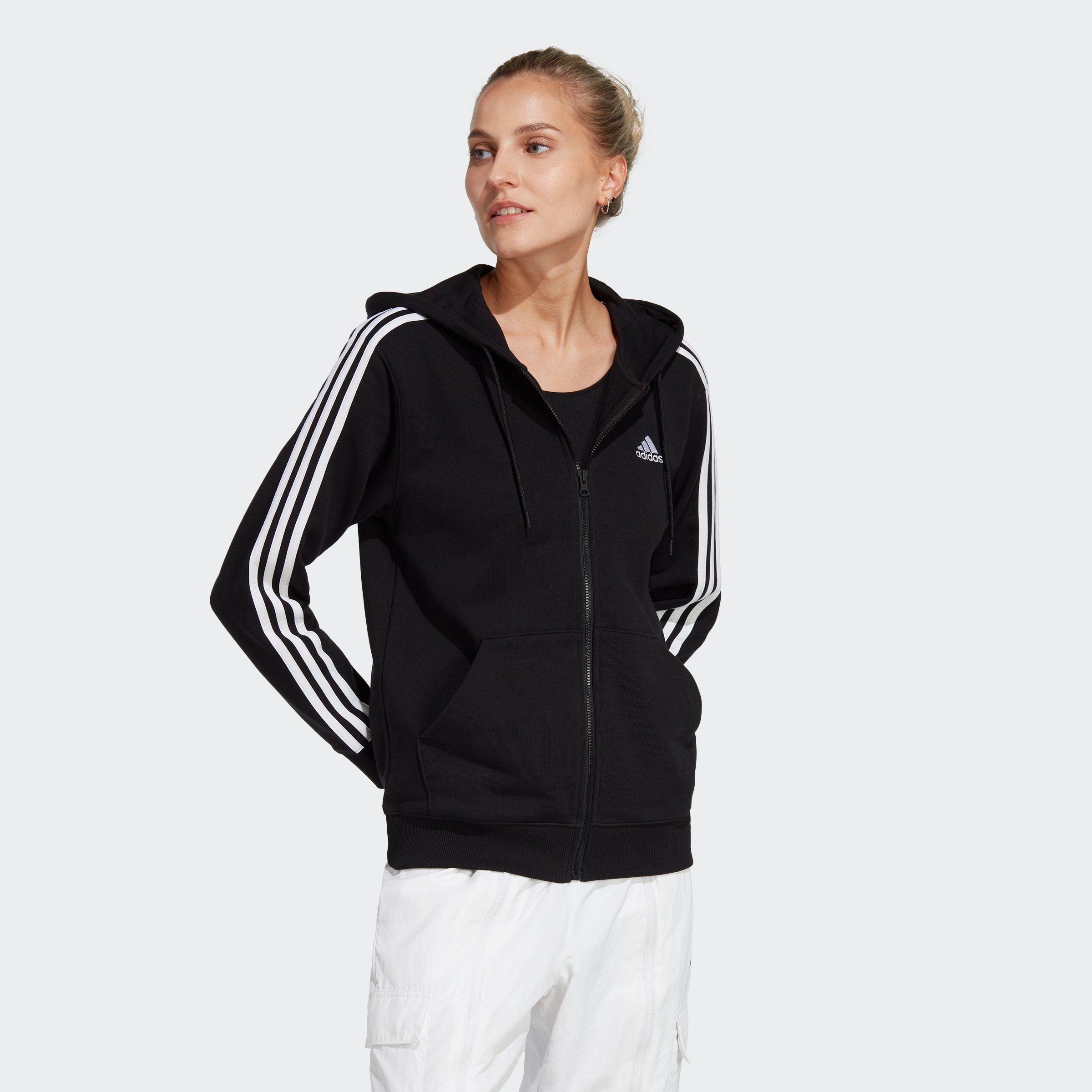 adidas Sportswear Kapuzensweatshirt ESSENTIALS 3STREIFEN FRENCH TERRY REGULAR KAPUZENJACKE (1-tlg)