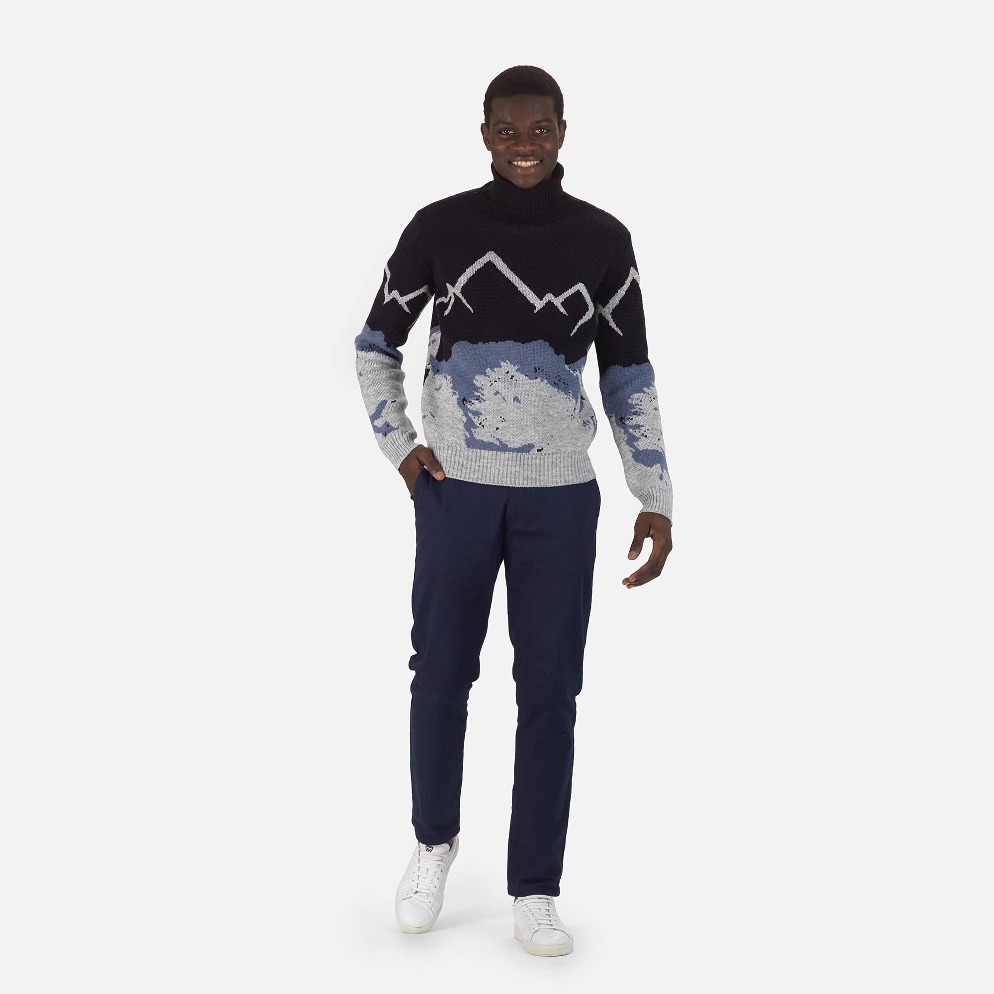Pull en maille à col roulé Homme