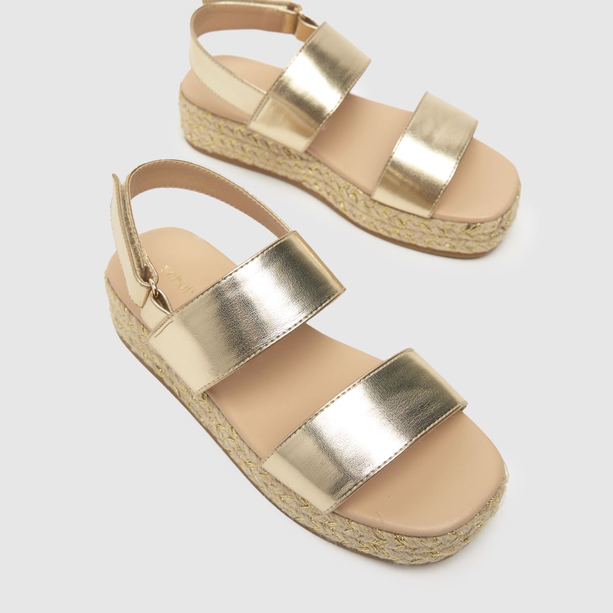 Espadriller med guldfärgade symboler för flickor och juniorer