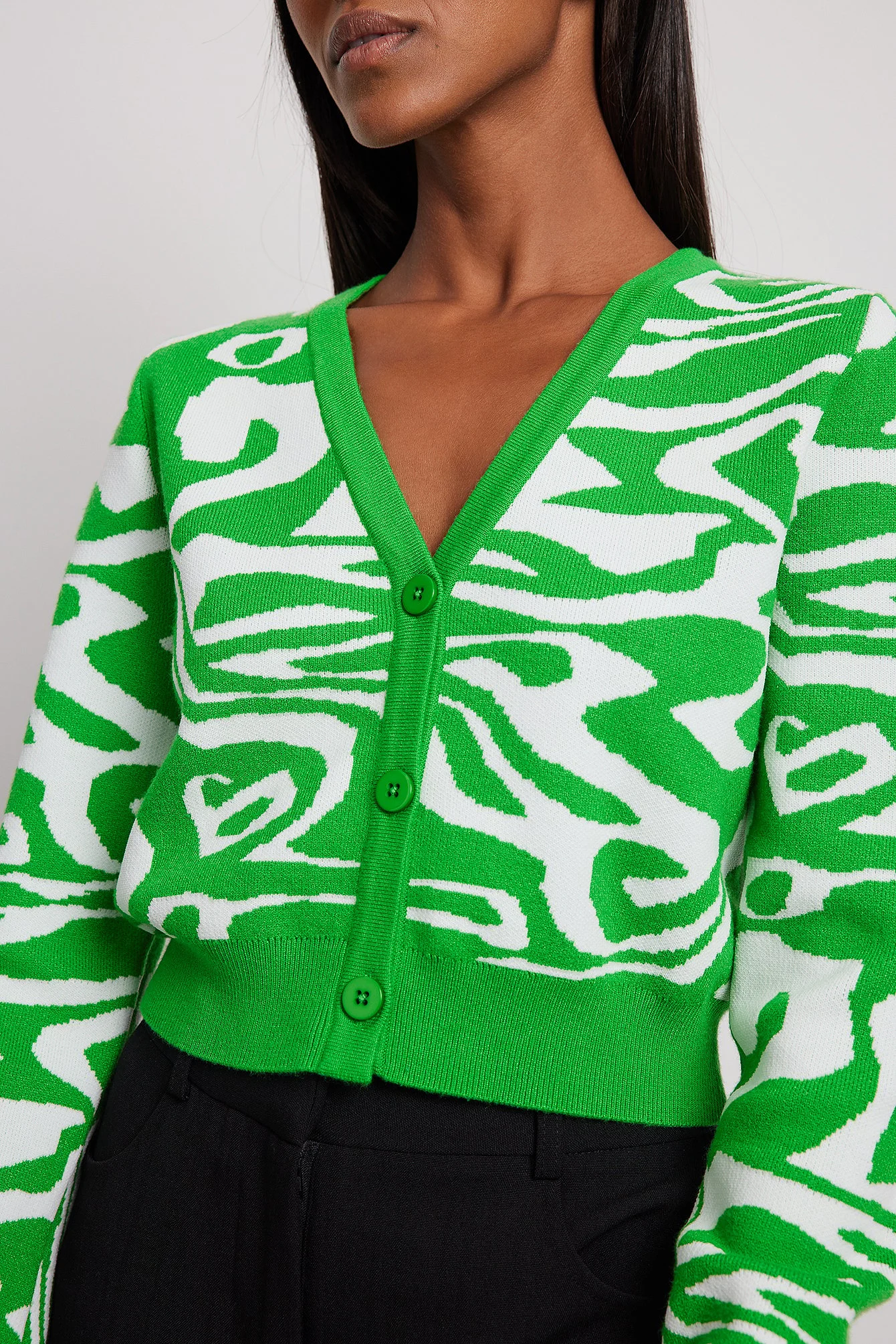 Kurzer Strick-Cardigan