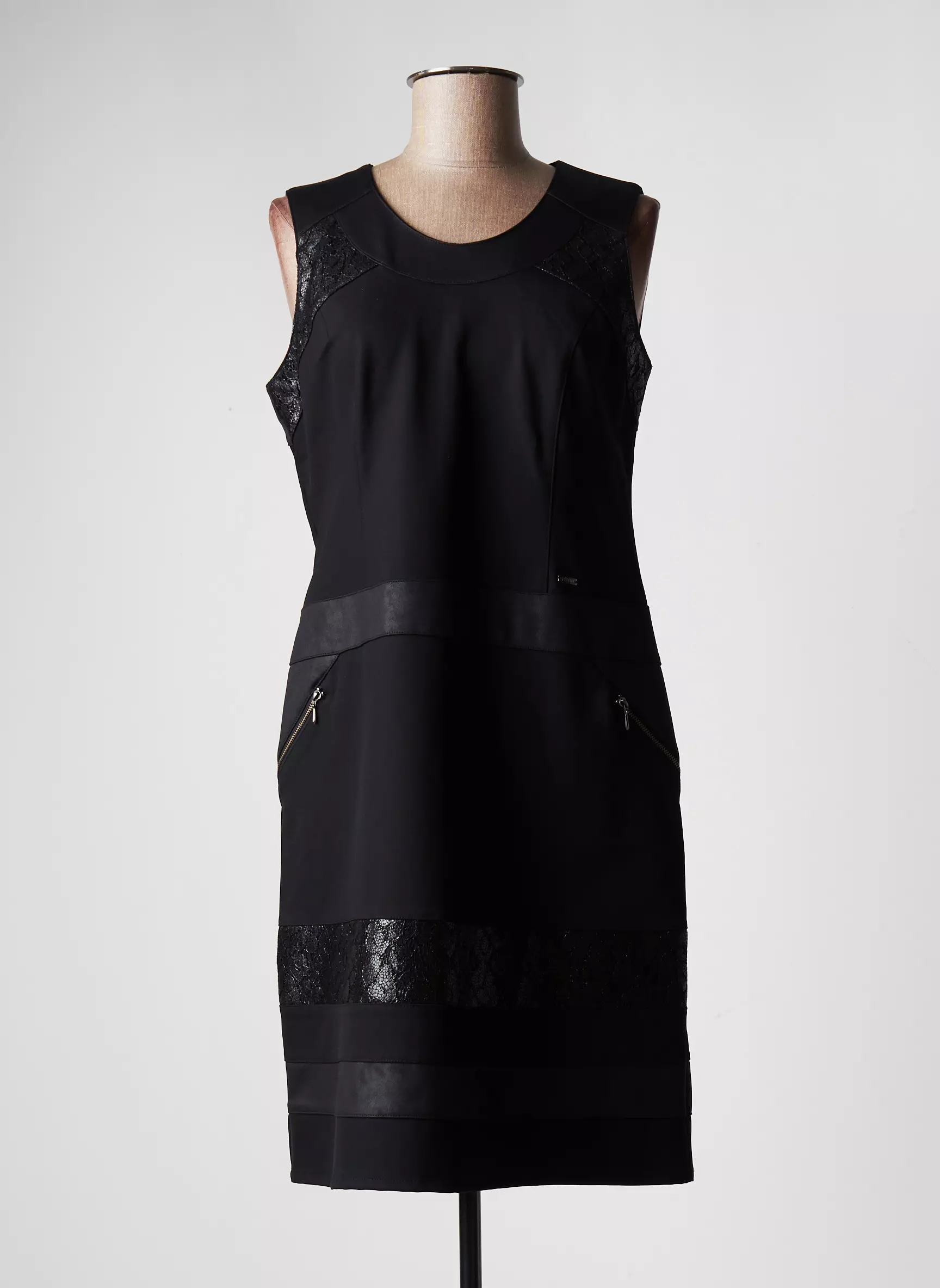 Felino Robes Mi Longues Femme couleur noir
