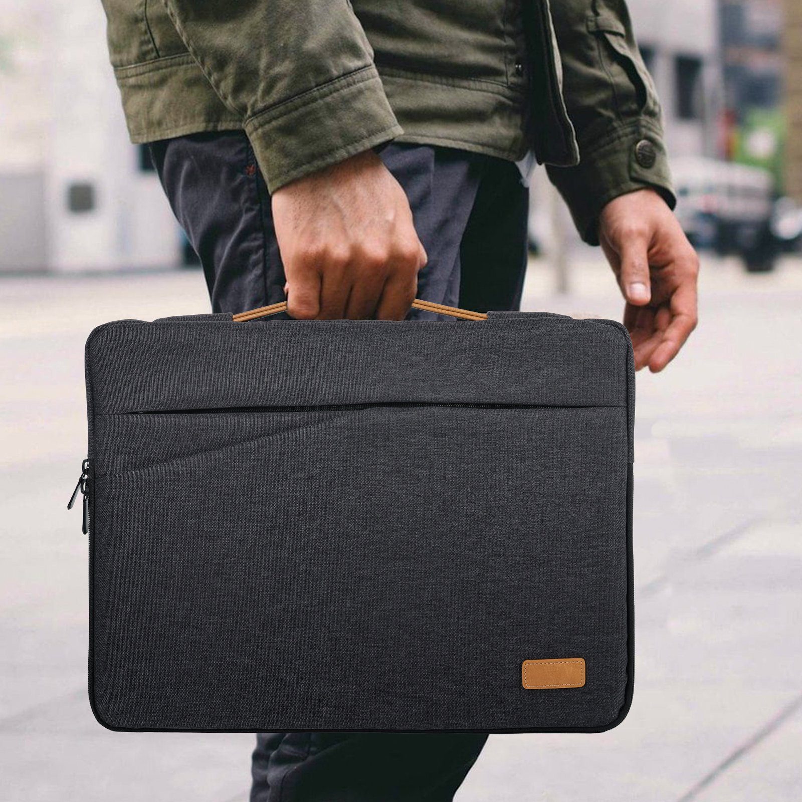TAN.TOMI Laptoprucksack Laptoptasche Notebook-Tasche bis 15 Zoll, Laptop Umhängetasche mit Schultergurt, für Damen & Herren