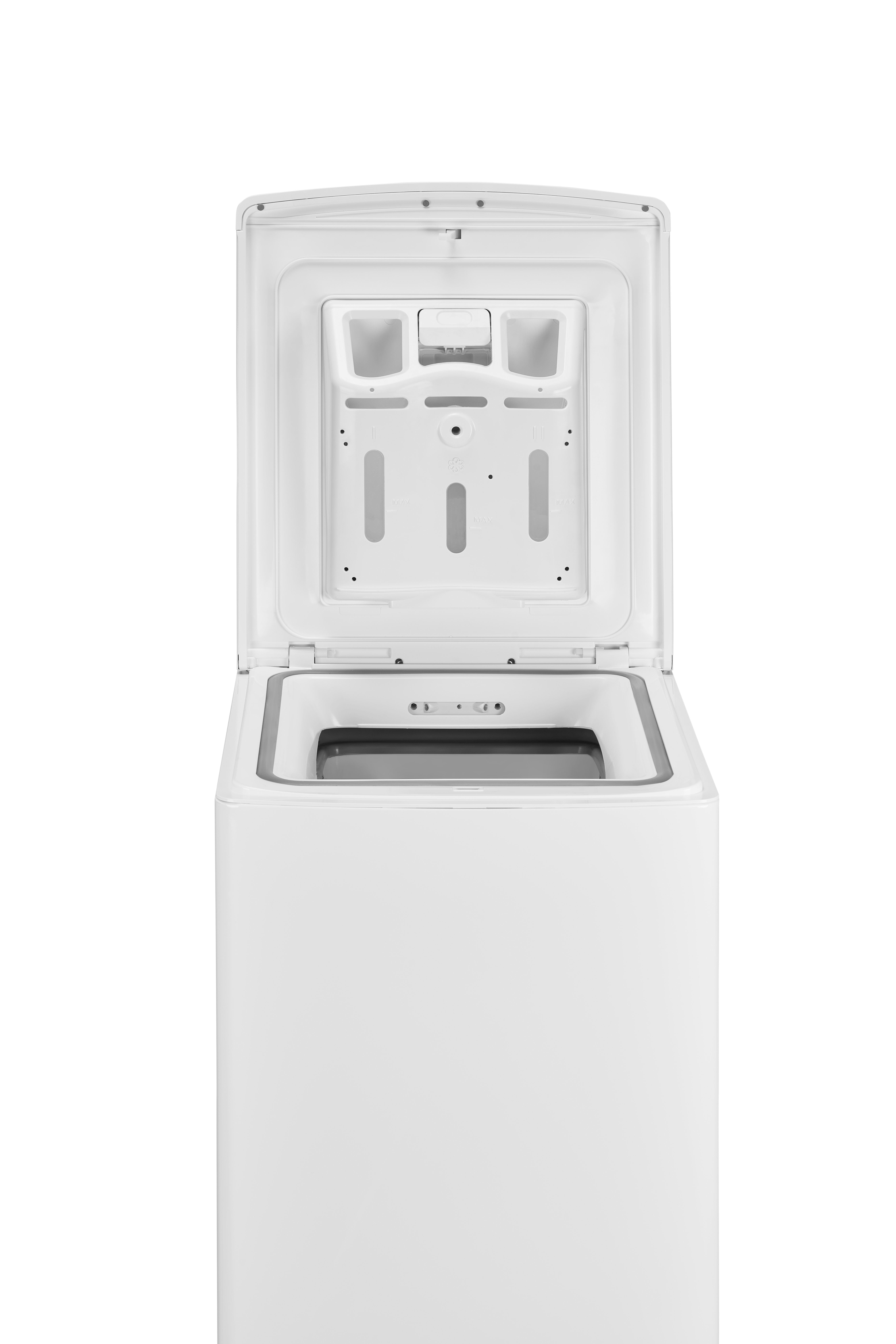 Midea Waschmaschine Toplader Serie 7 TW 7.83i diN, 8 kg, 1300 U/min, Soft Opener, Trommelreinigung